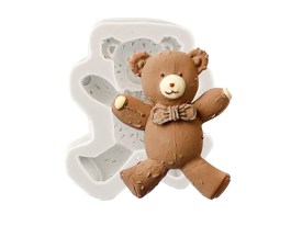 Molde silicona osito peluche parado 